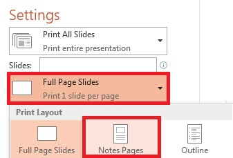 printing powerpoint handouts for note taking on mac