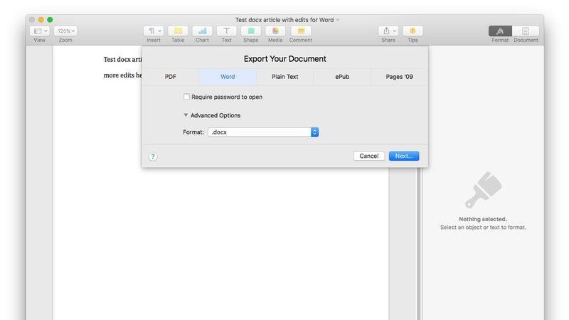quick way to top of word document for mac